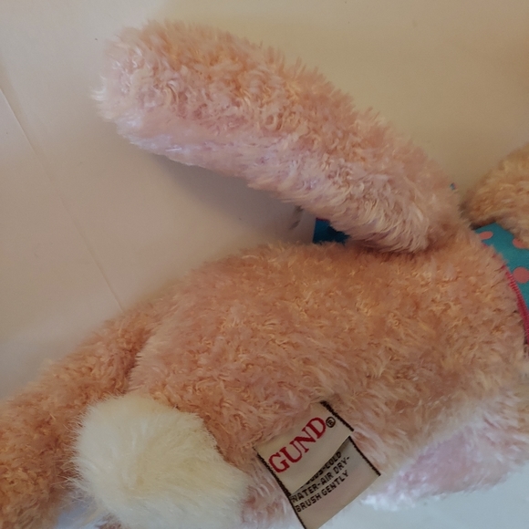 Vintage Gund Bunny Plush Pink Stuffed Animal Toy - Picture 3 of 3